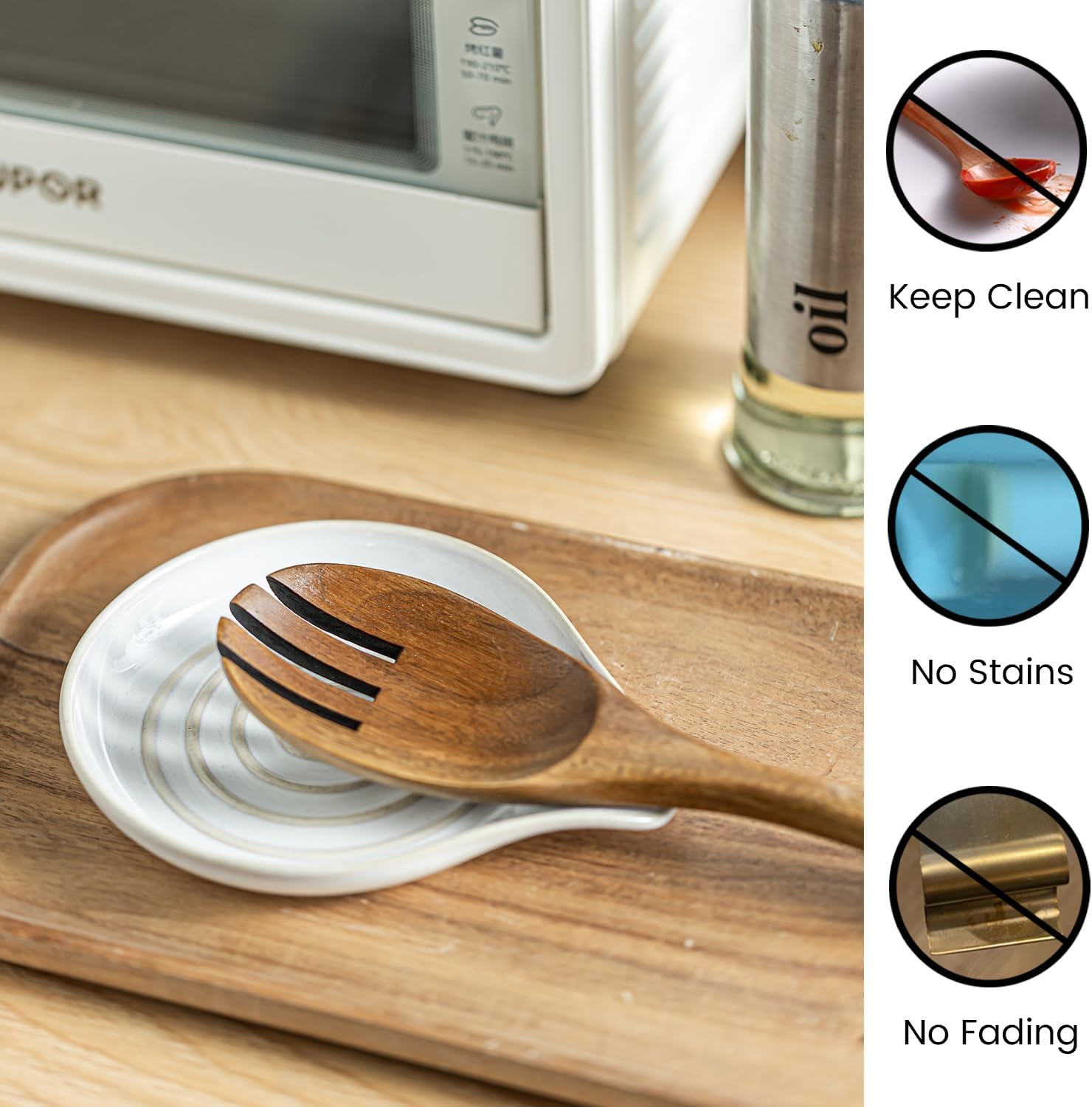 Thumbnail 3 de LAUCHUH Spoon Rest 5 Inch 🍽