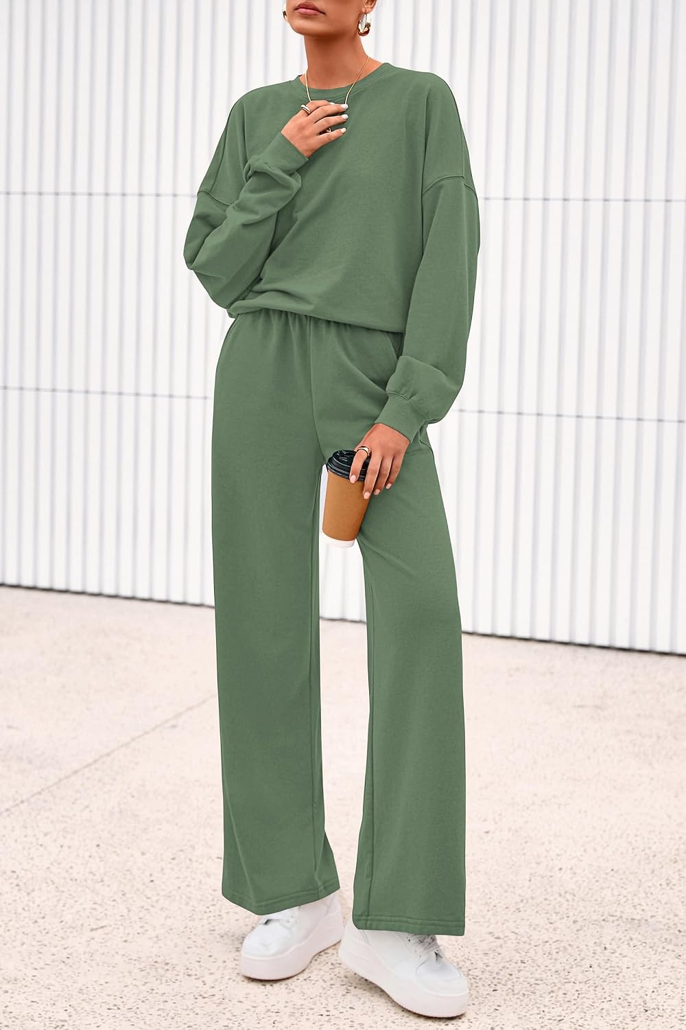 Thumbnail 6 de PRETTYGARDEN 2-Piece Fall Sweatsuit lounge set