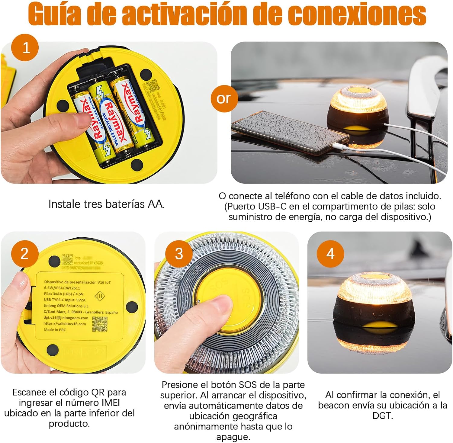 Thumbnail 5 de XIXISOYA Baliza V16 Homologada DGT con geolocalización