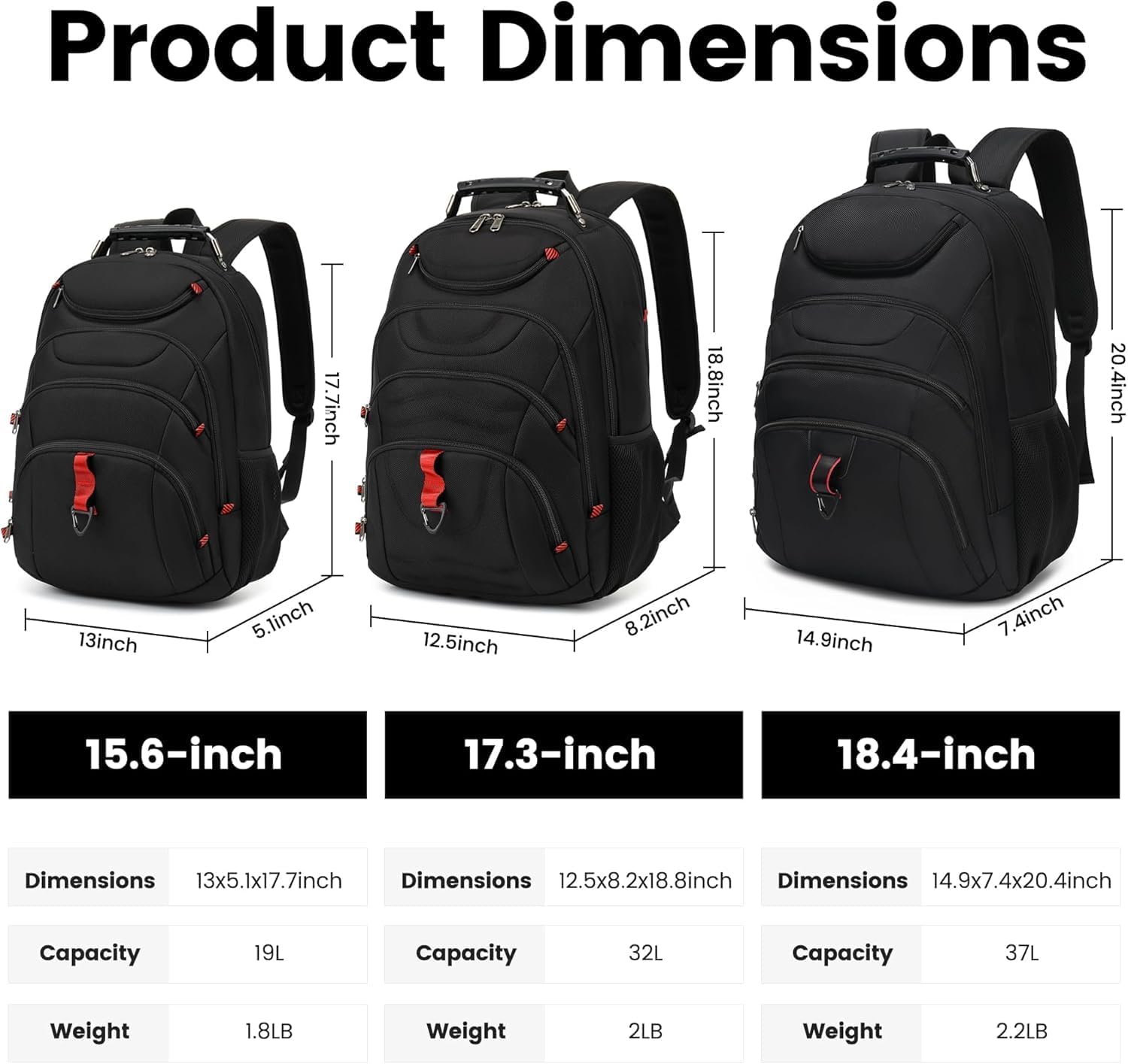 Thumbnail 6 de Boavan Laptop Backpack 15.6-Inch