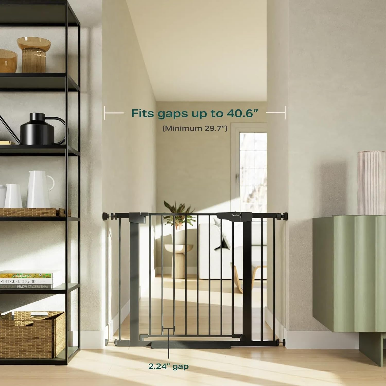 Detalle 2 de Cumbor Baby Gate 29.7–40.6 in 🚪