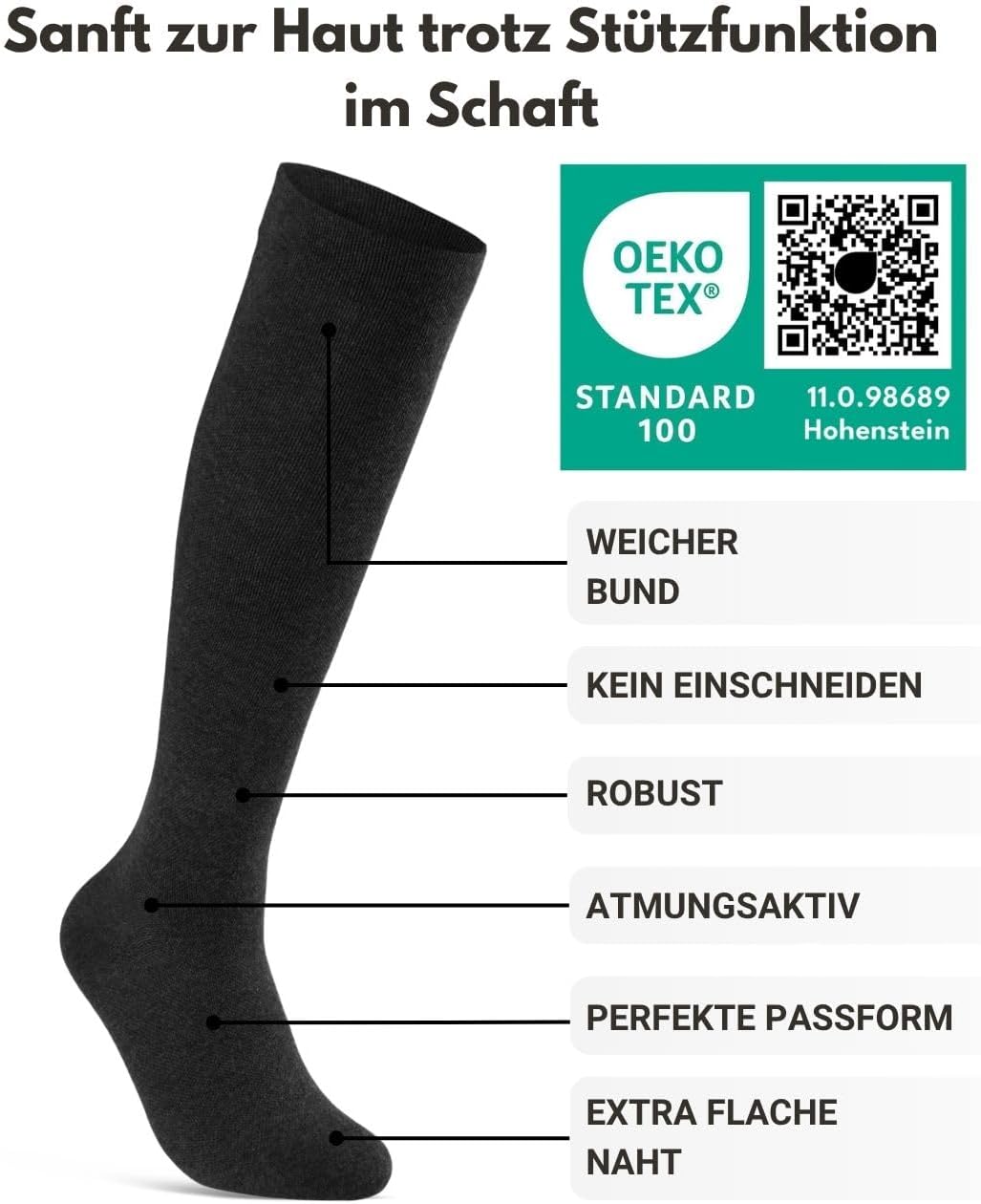Detalle 2 de sockenkauf24 Stützstrümpfe 1 Paar