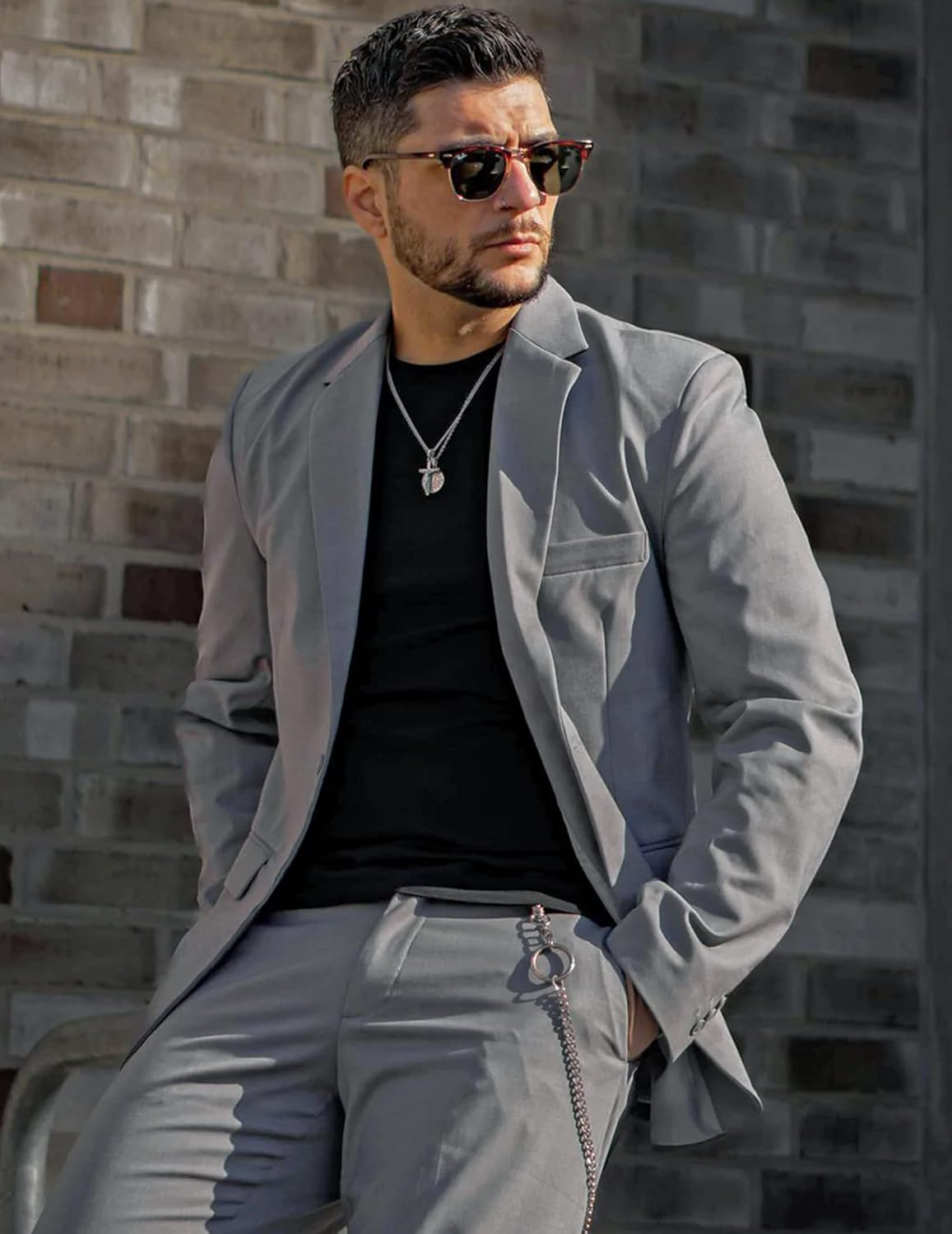 Thumbnail 2 de COOFANDY Men’s One-Button Sport Coat Casual Blazer Jacket