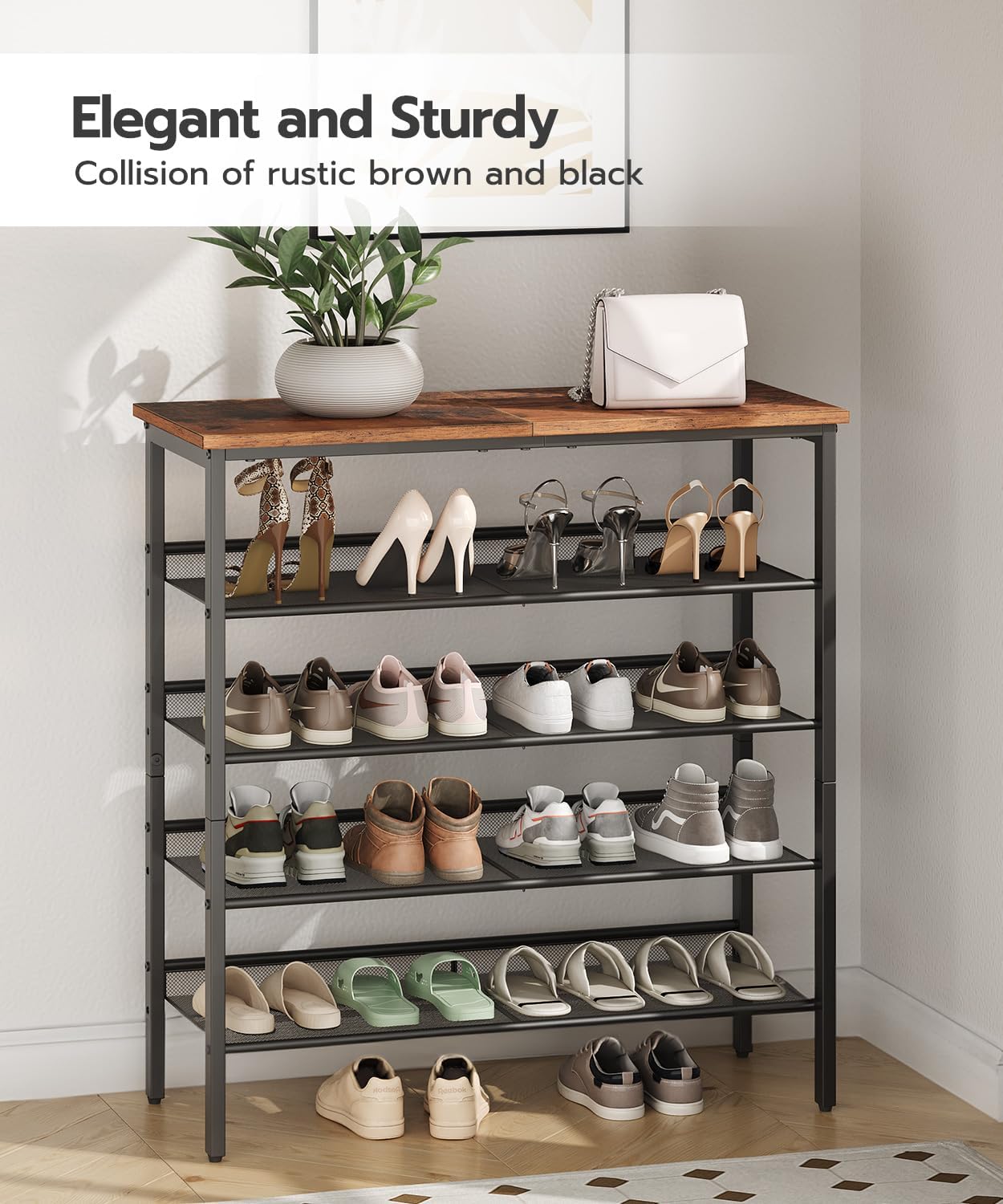 Thumbnail 6 de HOOBRO 5-Tier Shoe Rack 16-20 Pairs