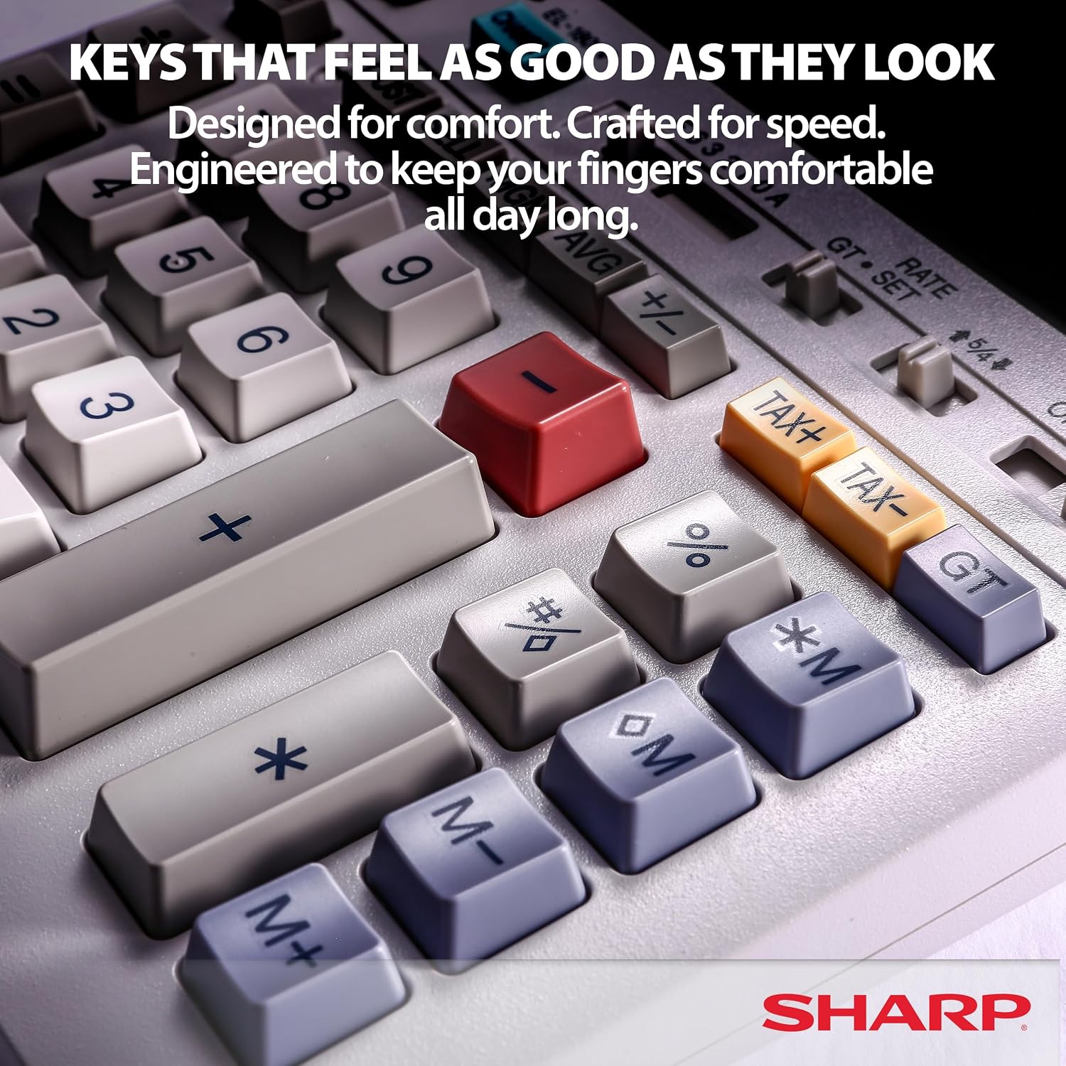 Thumbnail 6 de Sharp EL-1801V Ink Printing Calculator: 12-Digit, AC Powered Office Workhorse