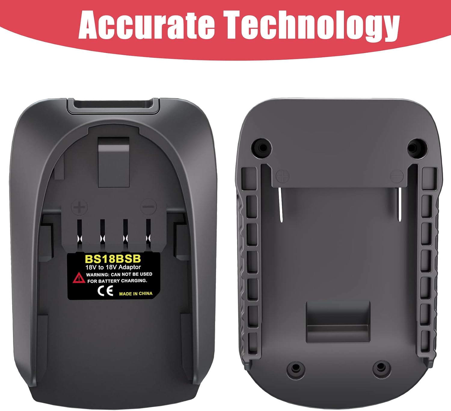 Detalle de KUNLUN lithium-ion batteriadapter för Bosch GBA 18V till PBA 18V