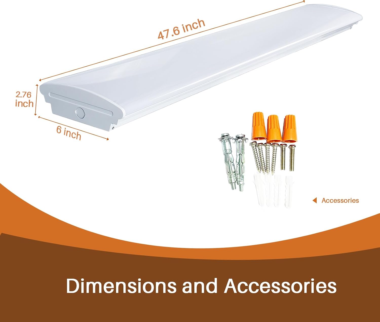 Detalle de FAITHSAIL d4ab0f22-0d95-4900-9d77-c8525b63d12c 4 ft LED Wraparound Lights, 4-Pack