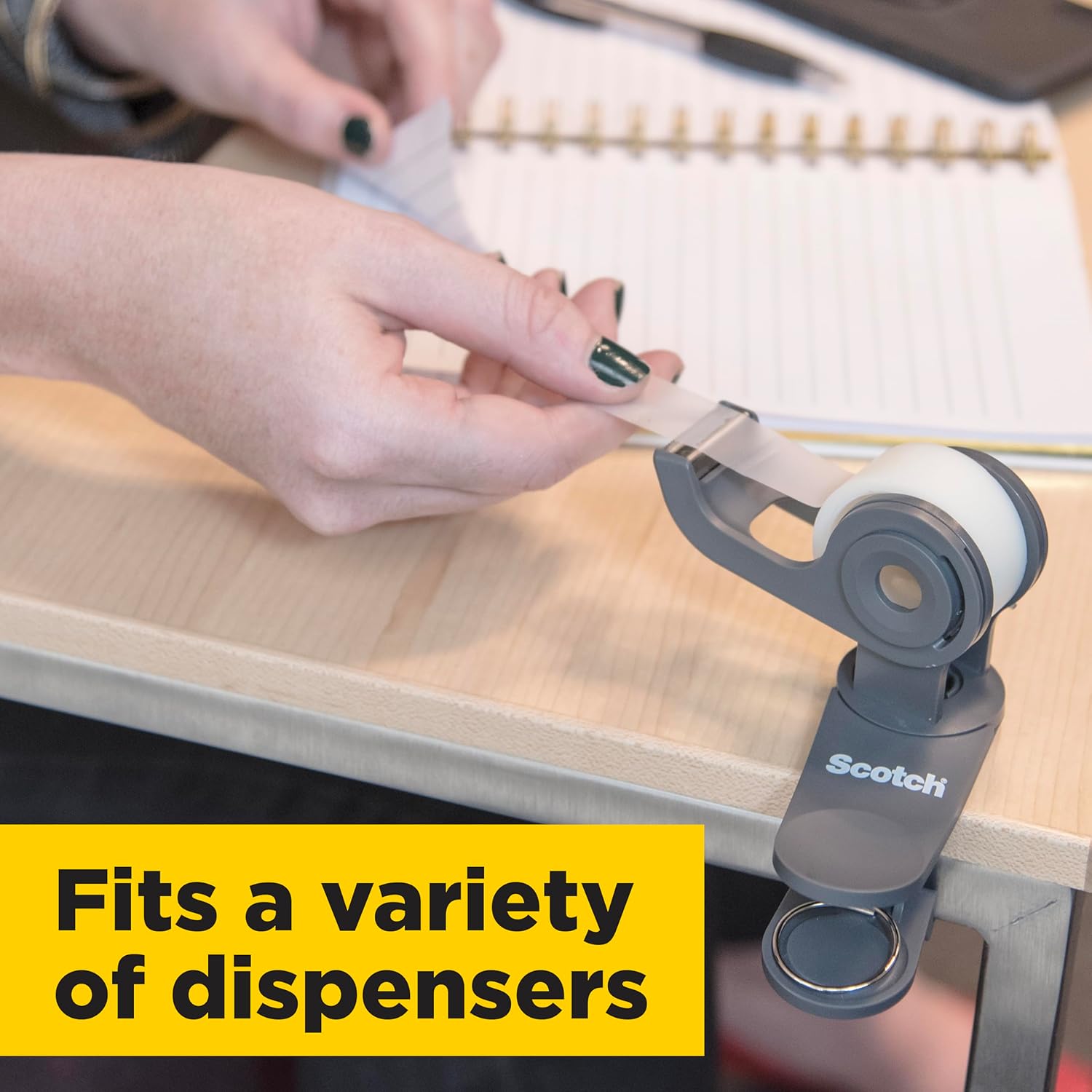 Thumbnail 5 de Scotch Desktop Tape Dispenser C38 (Black) with Scotch MagicTape, 19 mm x 33 m, 3 Rolls