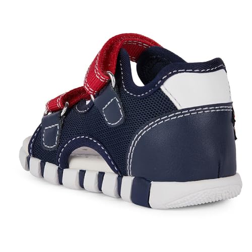 Detalle 2 de Geox B Iupidoo Sandal azul marino rojo talla 7 UK