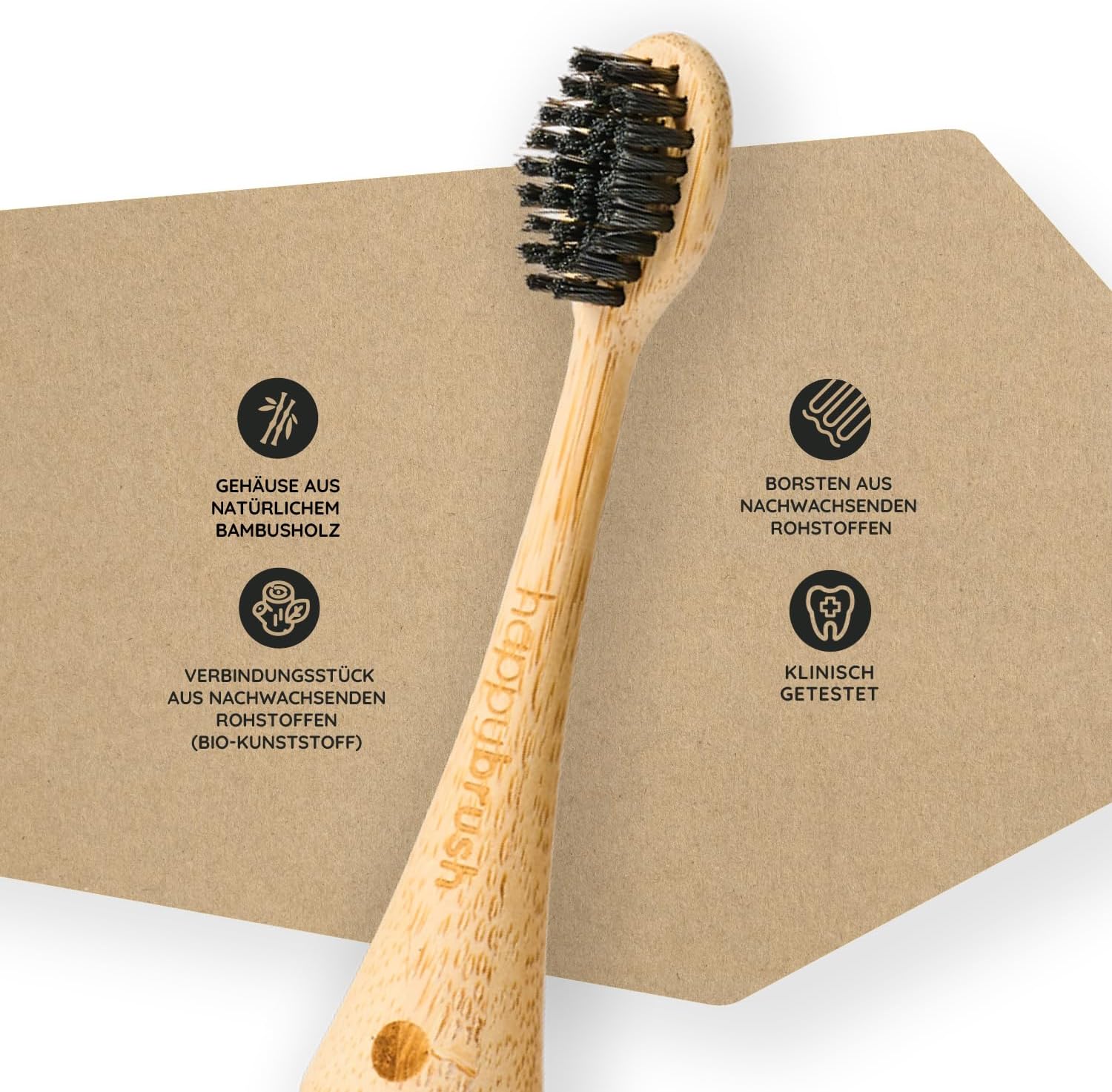 Detalle de happybrush VIBE 3 Aufsteckbürsten 3x3