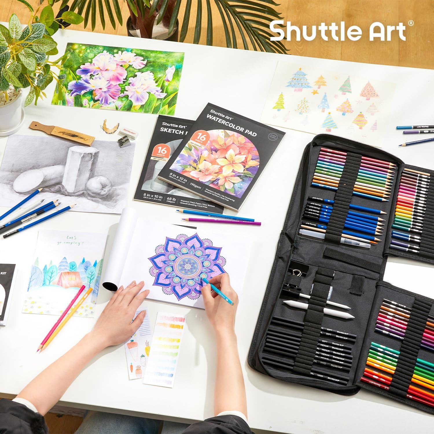 Detalle 2 de Shuttle Art 103 teiliges Zeichenset