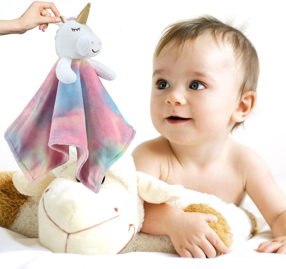 Thumbnail 4 de CREVENT Cozy Plush Baby Lovey Unicorn