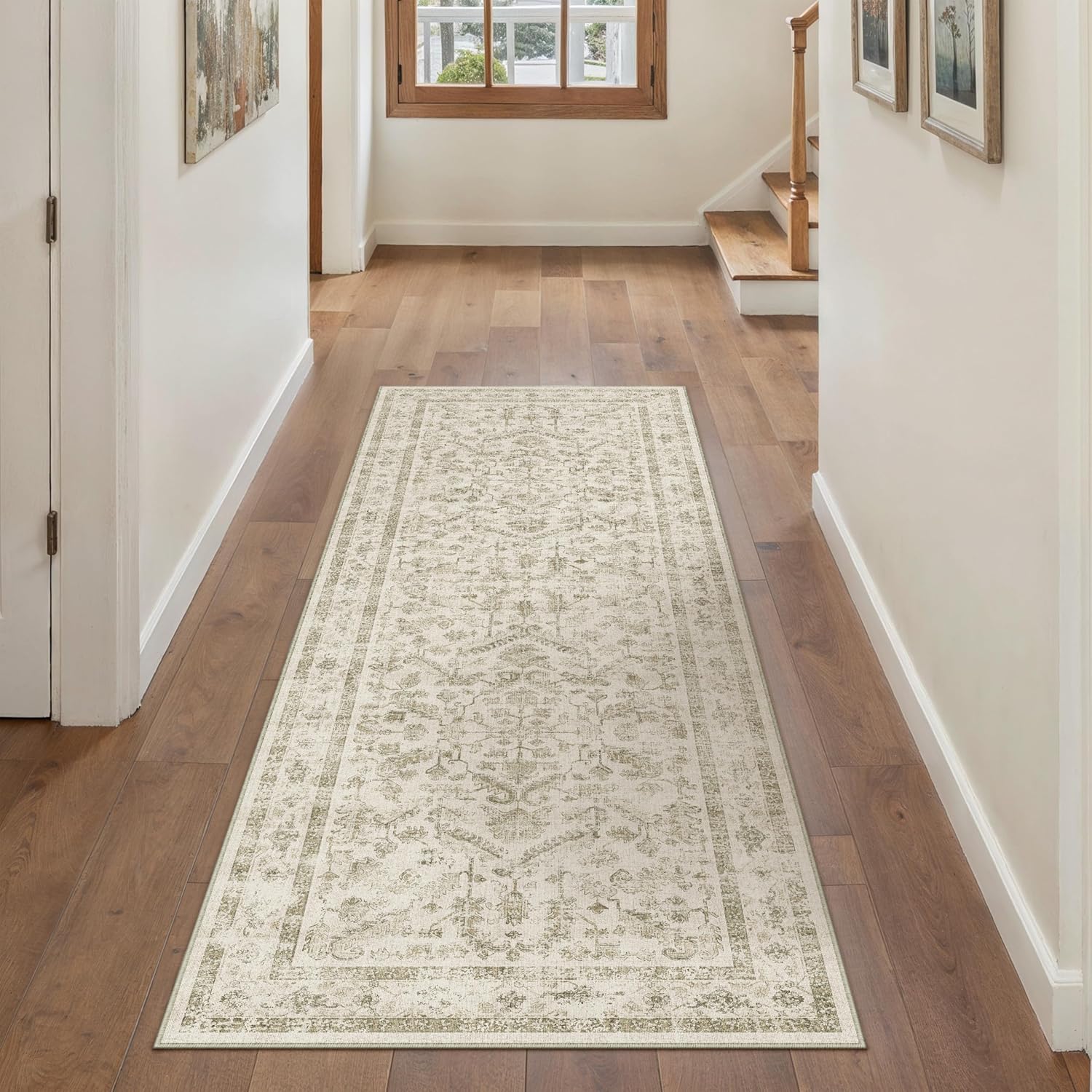 PureCozy Vintage Alfombra Pasillo 60x180 cm Beige