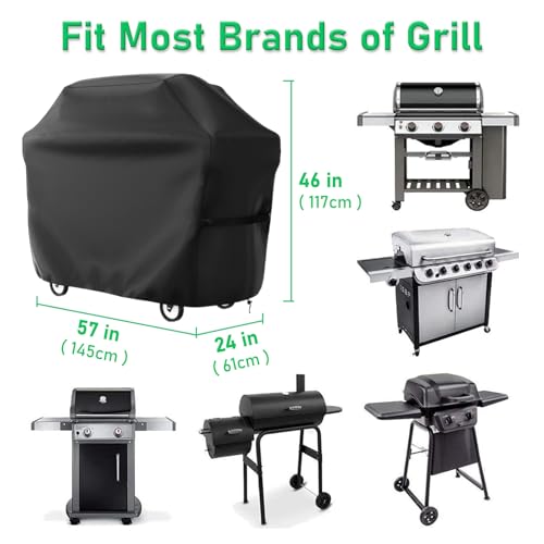 Detalle de AZOMKER Funda para Barbacoa Exterior Impermeable (145 × 61 × 117 cm) – protección fiable para tu barbacoa