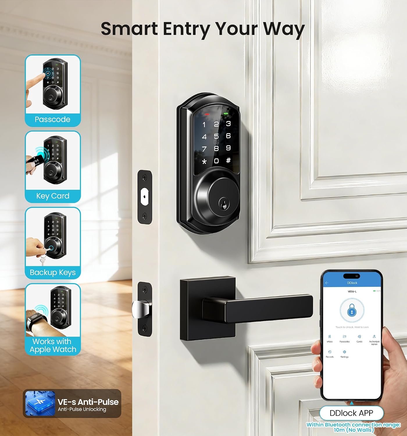Detalle de Veise smart deadbolt lock VE06-L