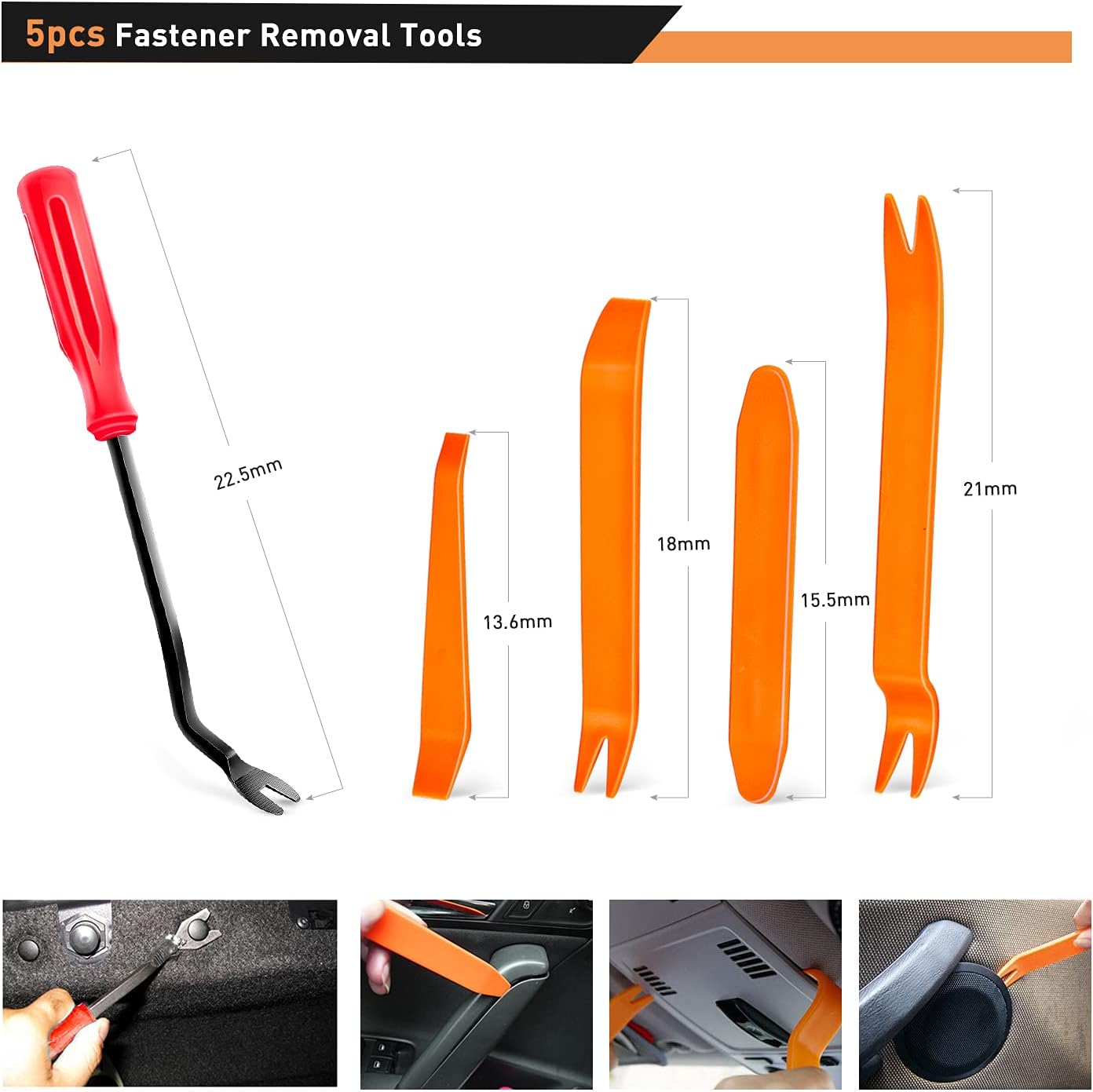 Detalle de GOOACC 680-Piece Car Push Retainer Clips & Auto Fasteners Assortment Kit (Nylon Bumper & Fender Rivets)