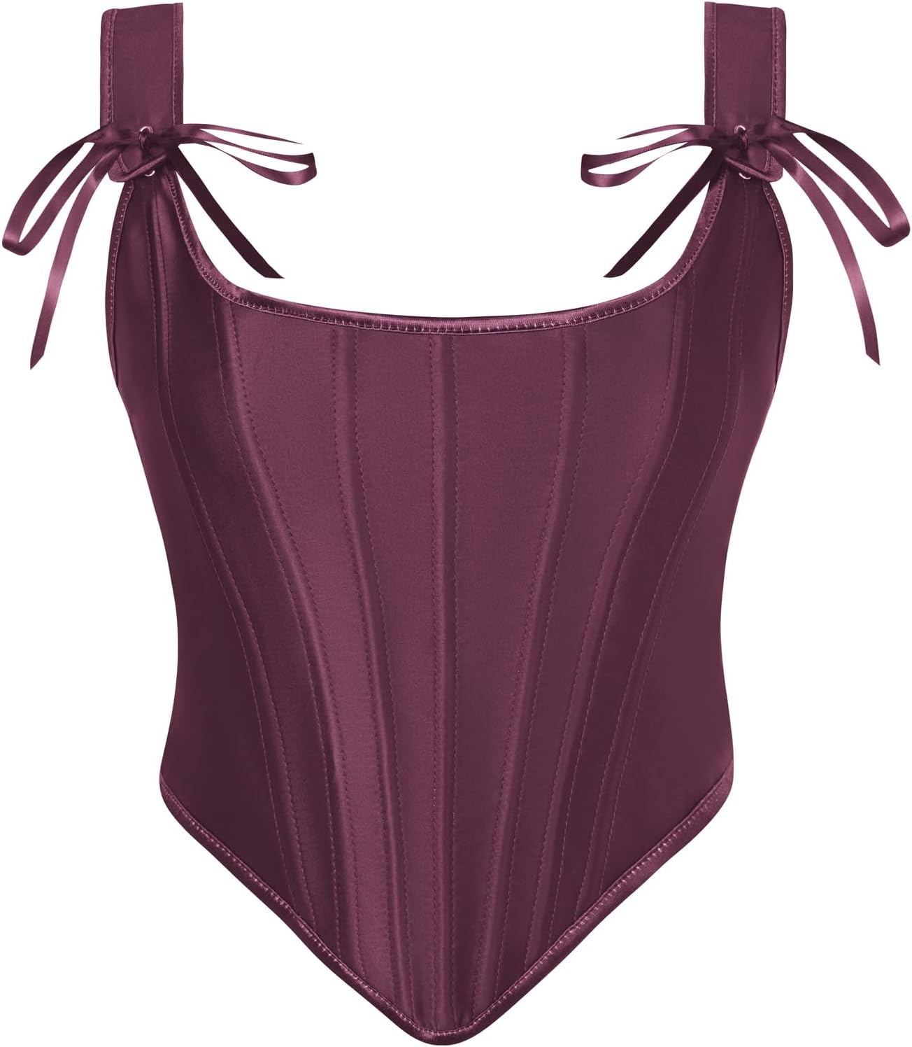 SCARLET DARKNESS corsetto rinascimentale da donna vintage in raso con lacci
