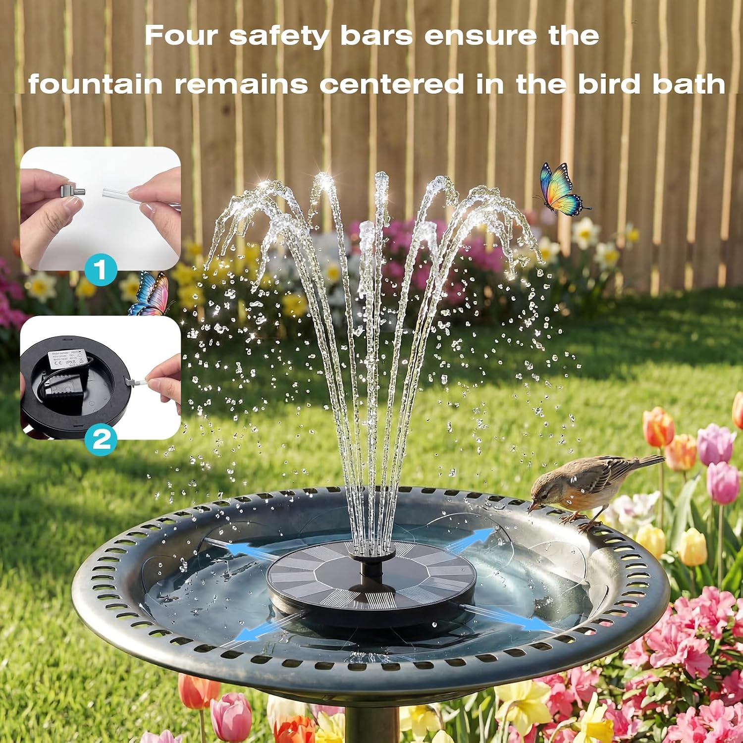 Detalle 1 de AMZtime Solar Water Fountain Pump