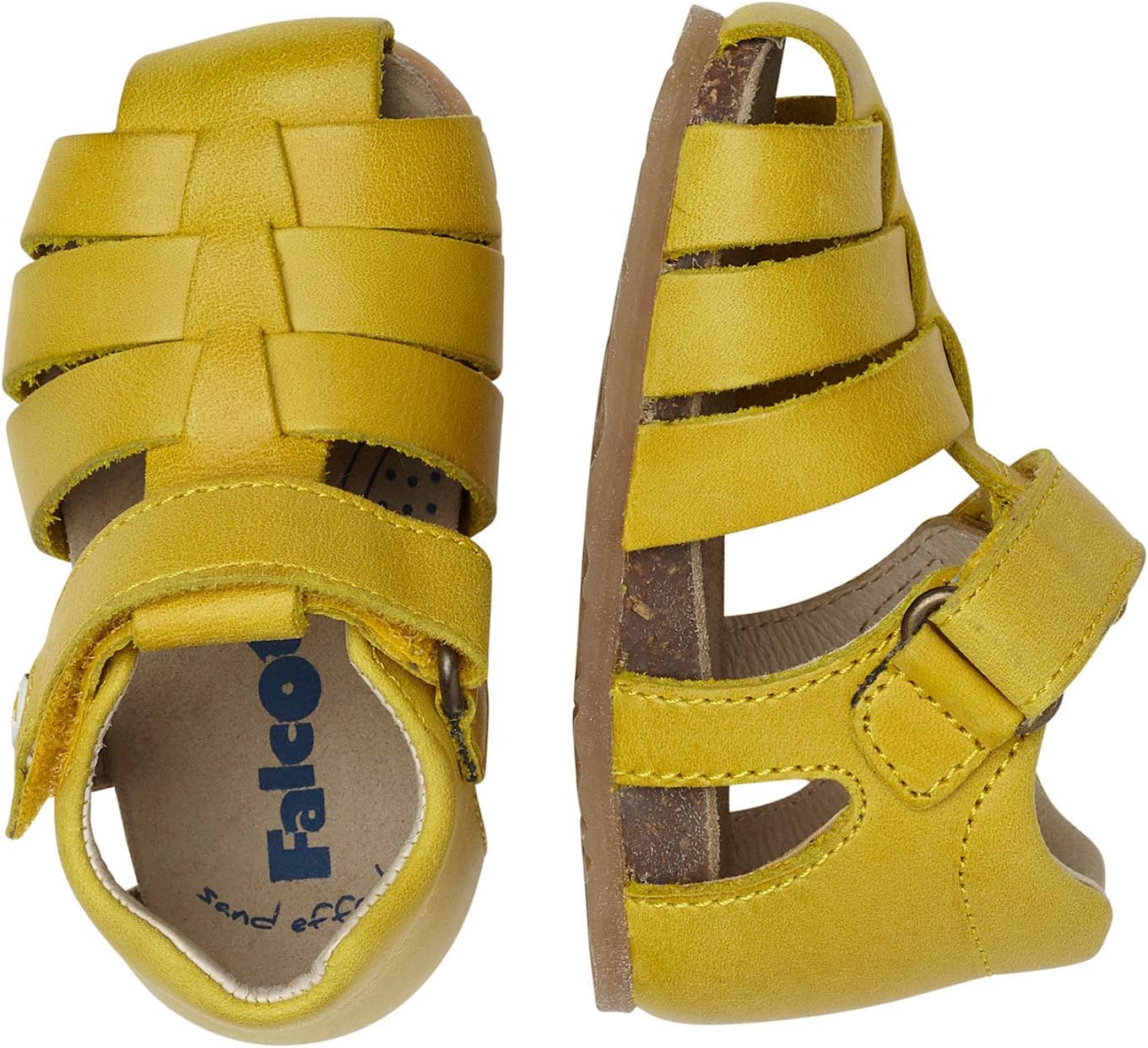Thumbnail 1 de Falcotto Offene Sandale mit Herzmuster – Leder, Klettverschluss, Gummi-Außensohle