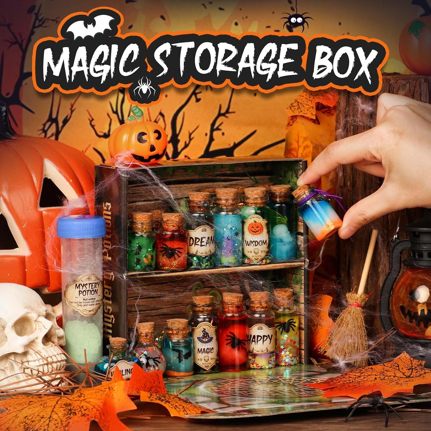 Detalle 1 de Mystery Potions Mystery-potions-001 – zestaw mikstur, 20 butelek i 7 przepisów