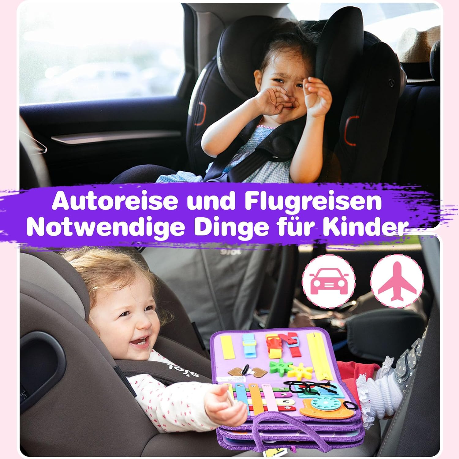 Thumbnail 5 de JHkim Montessori Busy Board ab 1 Jahr