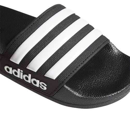 Detalle 2 de adidas Adilette Shower Slides Unisex – Core Black / Cloud White, 34 EU