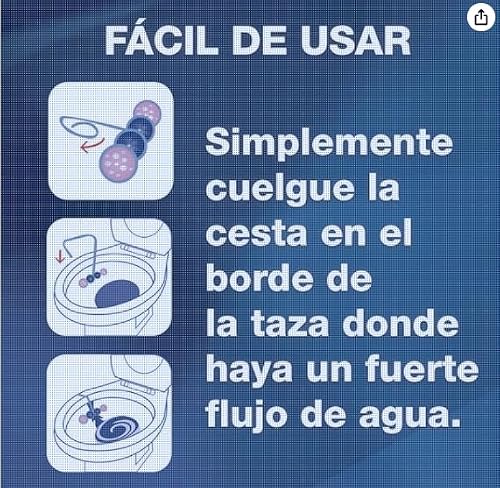 Detalle 2 de Bref Power Activ Lavanda Cesta WC: higiene continua y aroma suave para un WC siempre limpio