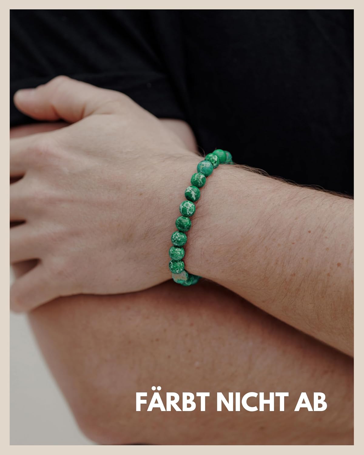 Thumbnail 2 de GD GOOD.designs Chakra-Perlenarmband mit 8-mm-Natursteinen (Meeressediment & Jaspis)