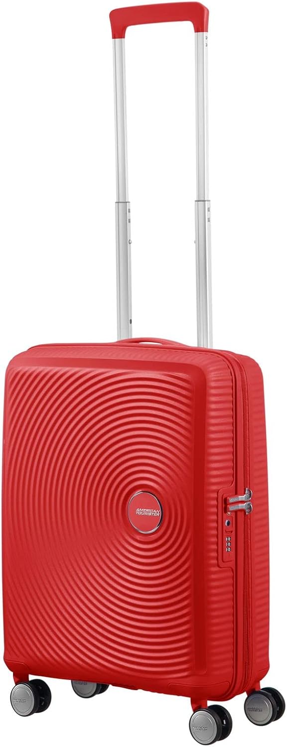 Detalle 2 de American Tourister Soundbox Spinner S Extensible – Valise cabine 55 cm en rouge corail