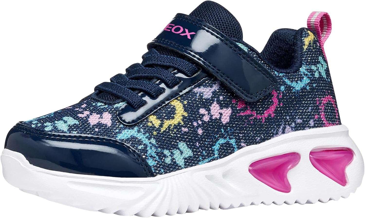 Detalle de Geox J Assister Girl B: Scarpe ginnastica per bambine e ragazze, traspiranti e facili da indossare