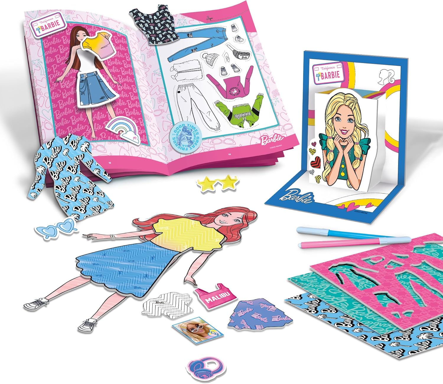 Detalle 2 de BARBIE Colouring Backpack Creative Kit — a screen-free arts set for 4+