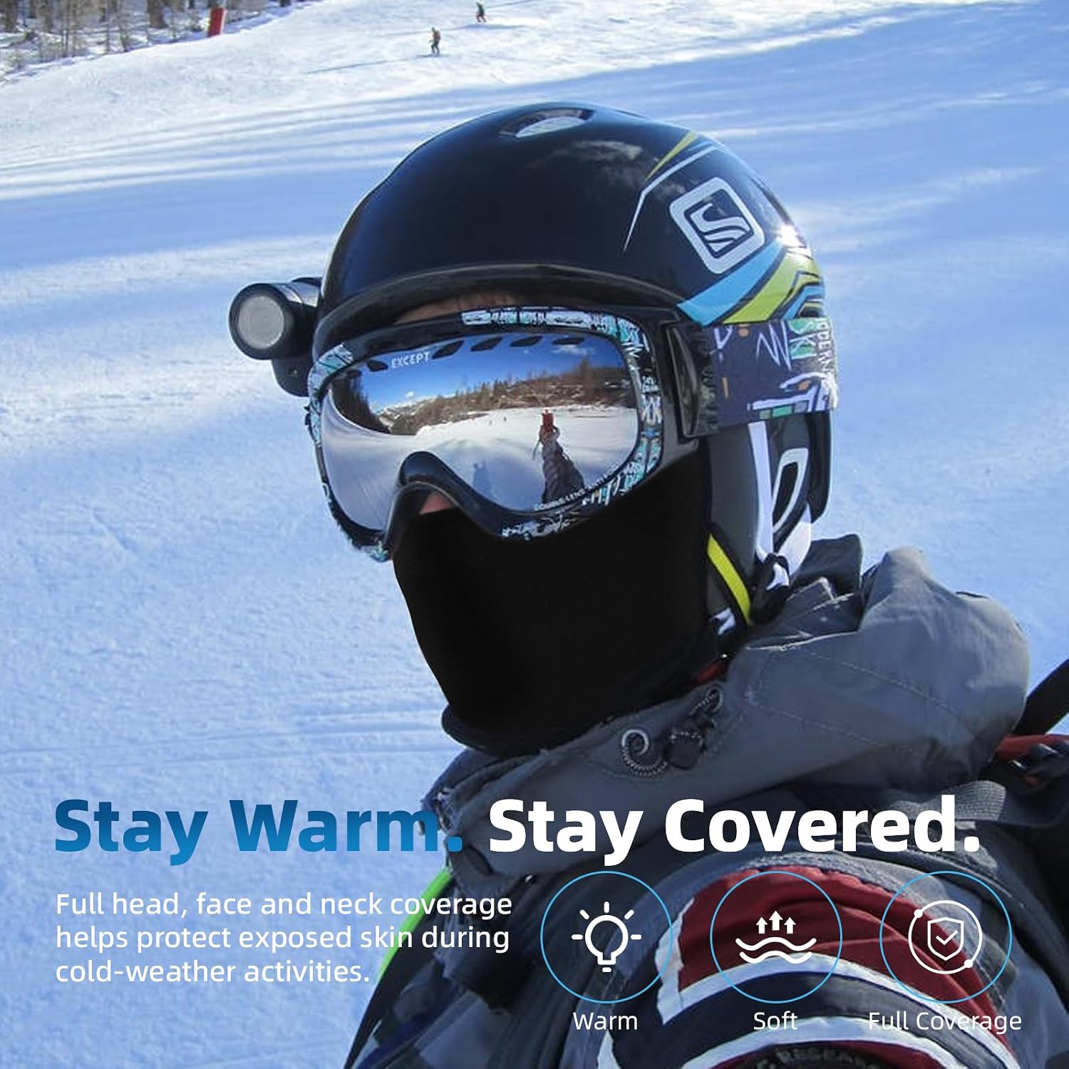 Thumbnail 1 de YESLIFE Balaclava Ski Mask winter face mask