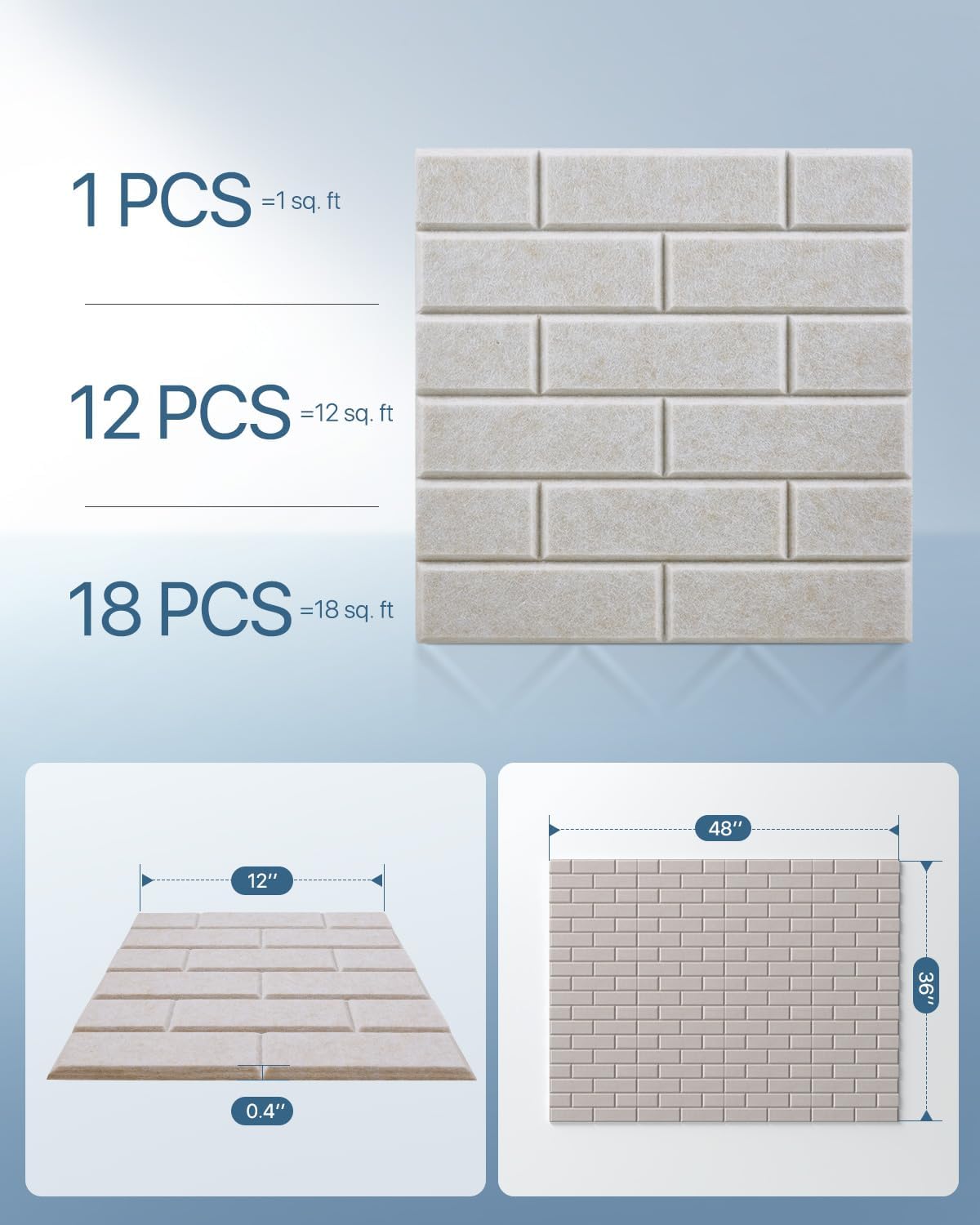 Thumbnail 6 de Kuchoow Acoustic Wall Panels, 12-Pack