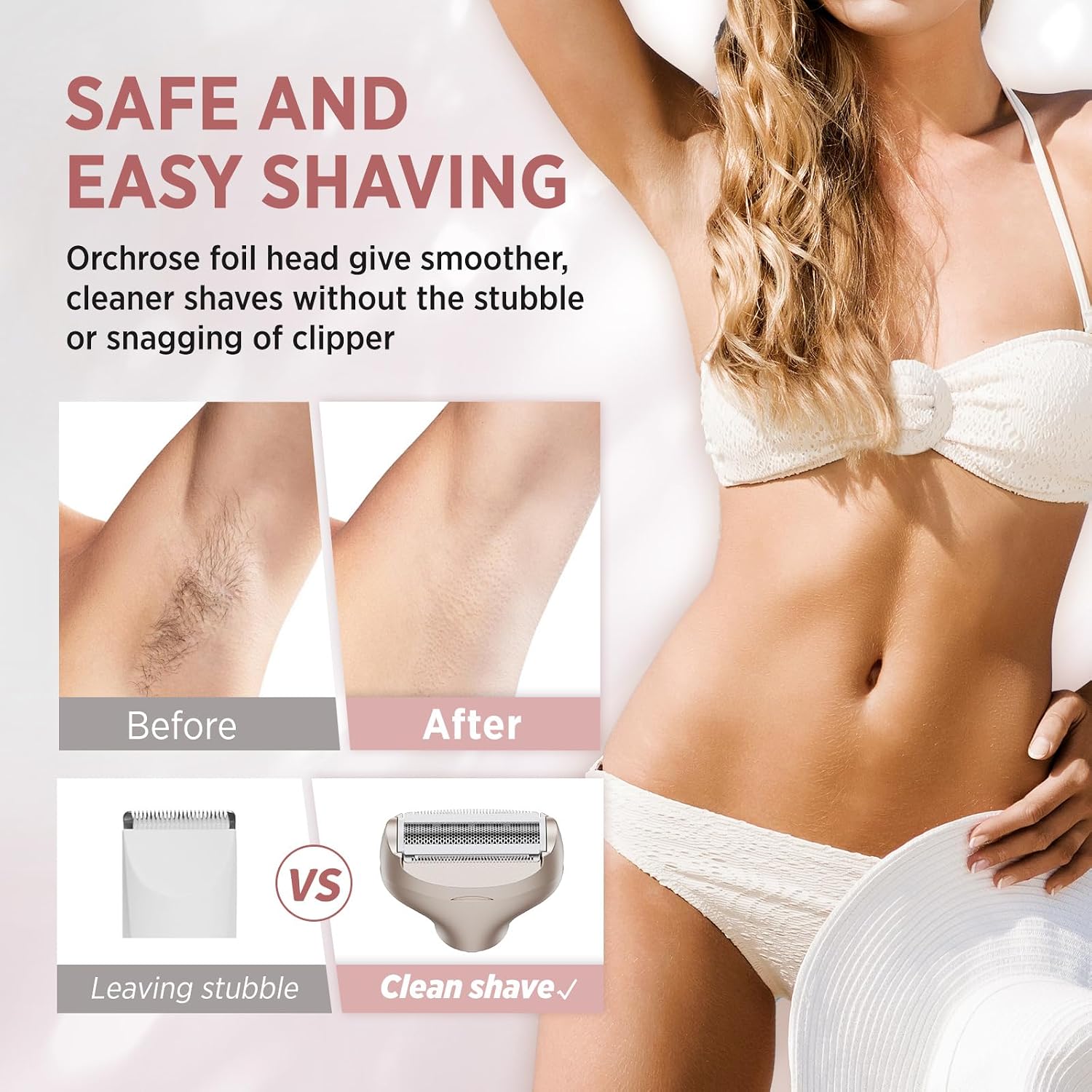 Detalle de Orchrose Electric Razor, Champagne Gold
