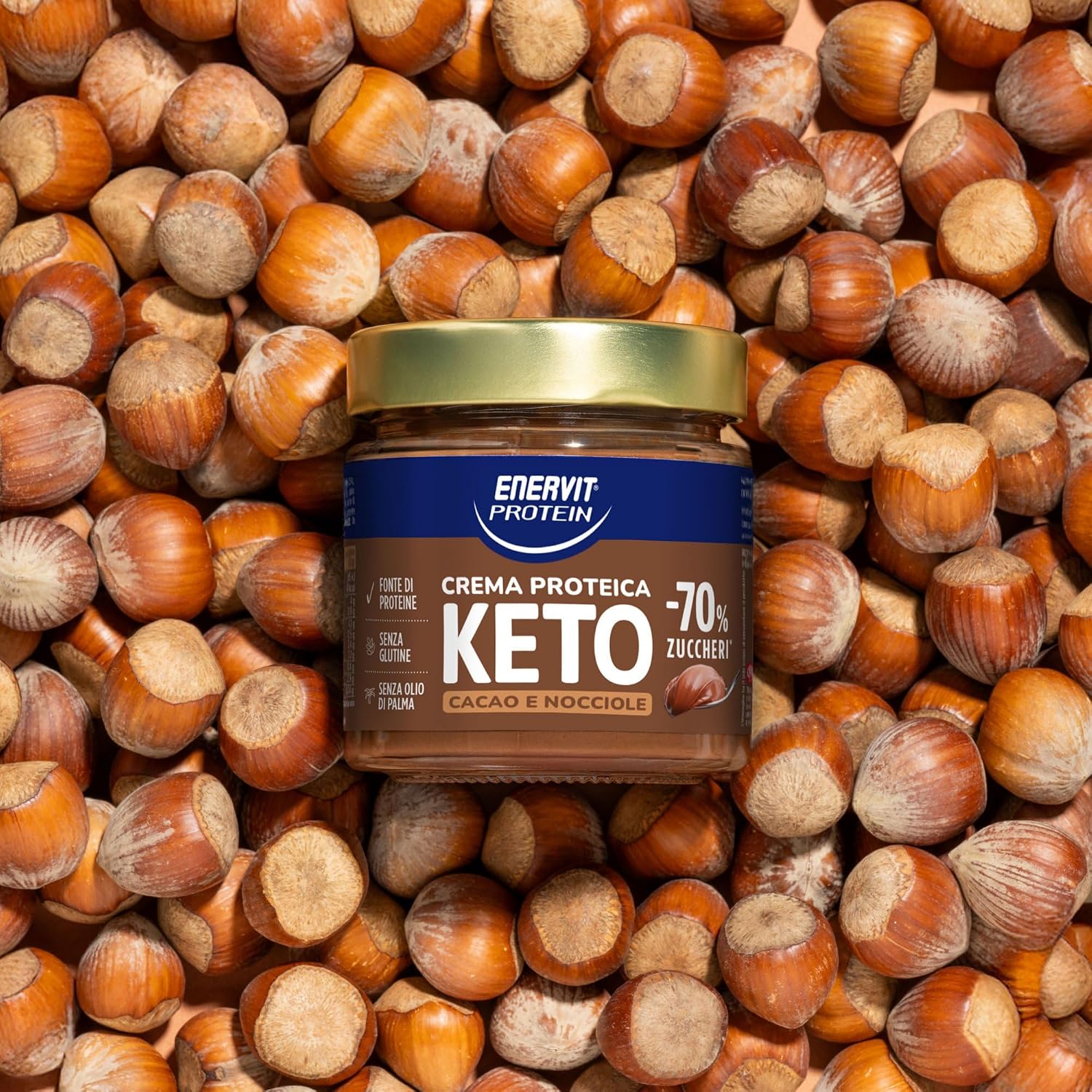 Detalle de Enervit Protein Cream Keto 180g 🍫