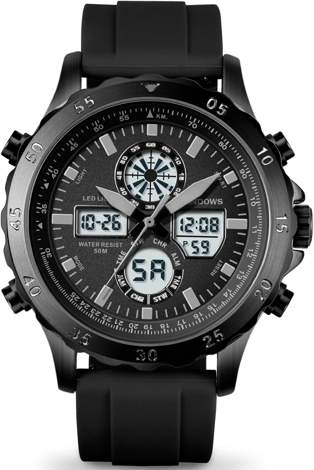 Detalle de PINDOWS Uhr Herren wasserdicht Sportuhr