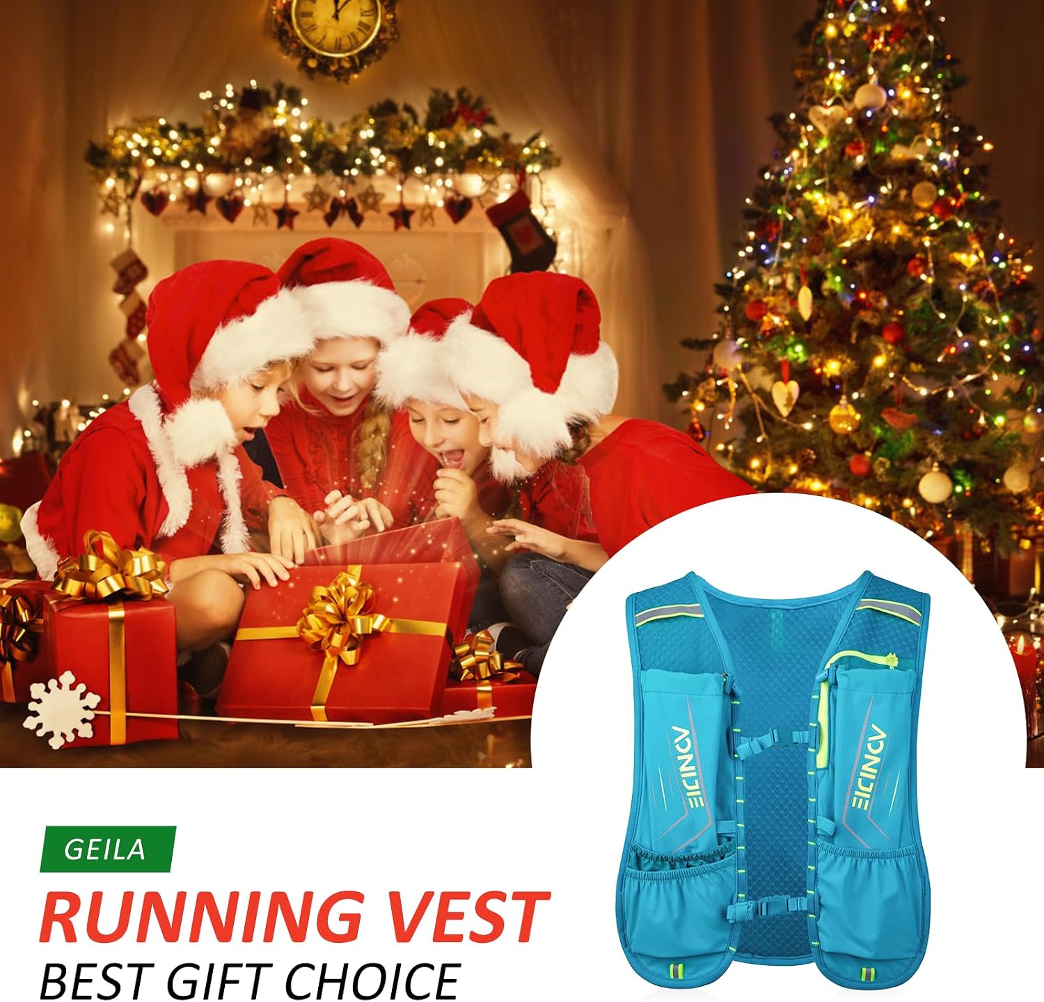Thumbnail 1 de Geila Hydration Backpack: Running Hydration Vest for Marathon Training