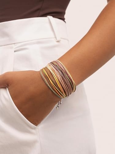 Detalle 2 de SINGULARU Pulsera Mujer Pack 3 Pulseras Forest Rainbow Acero