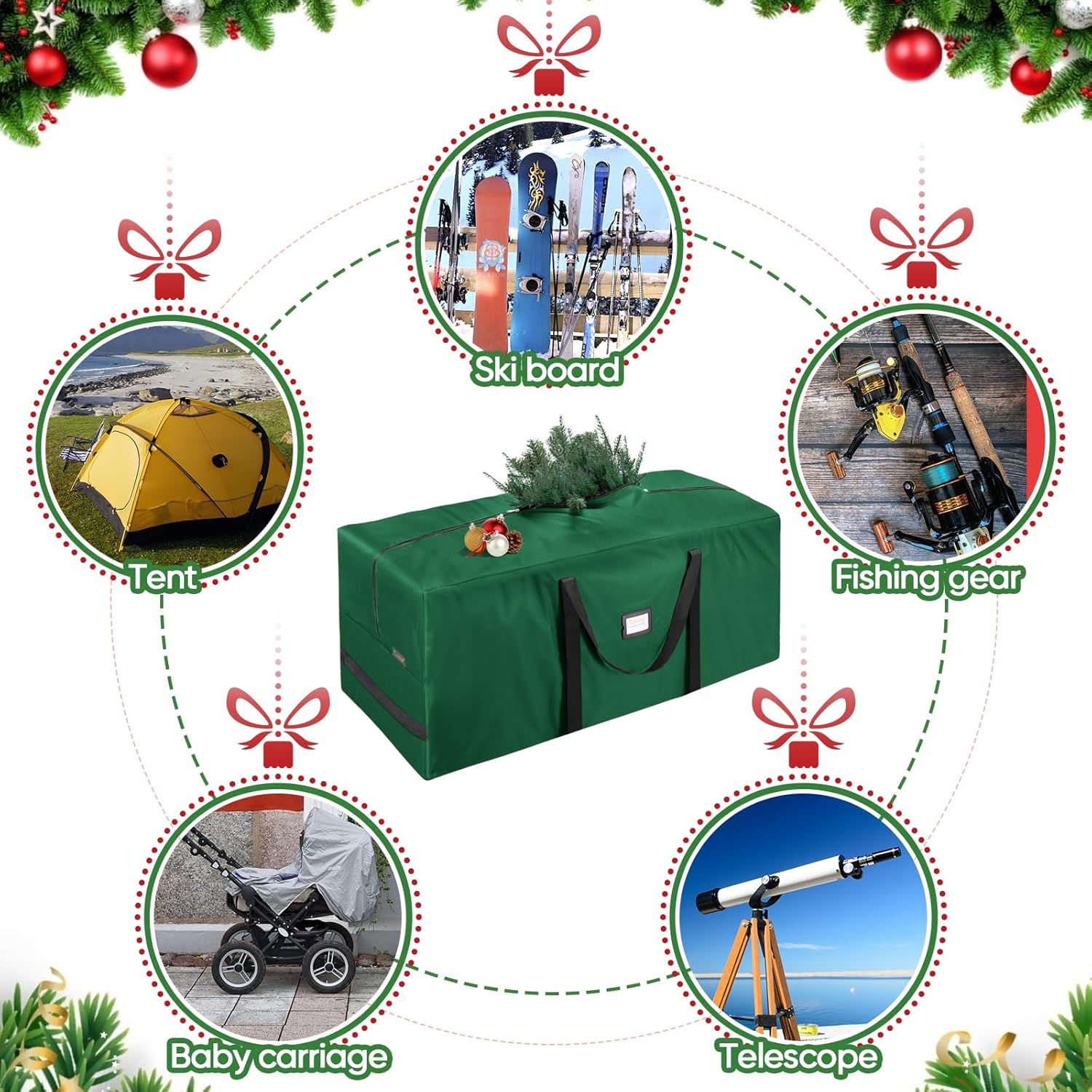 Thumbnail 5 de BALEINE 7.5 ft Christmas Tree Storage Bag 🎄