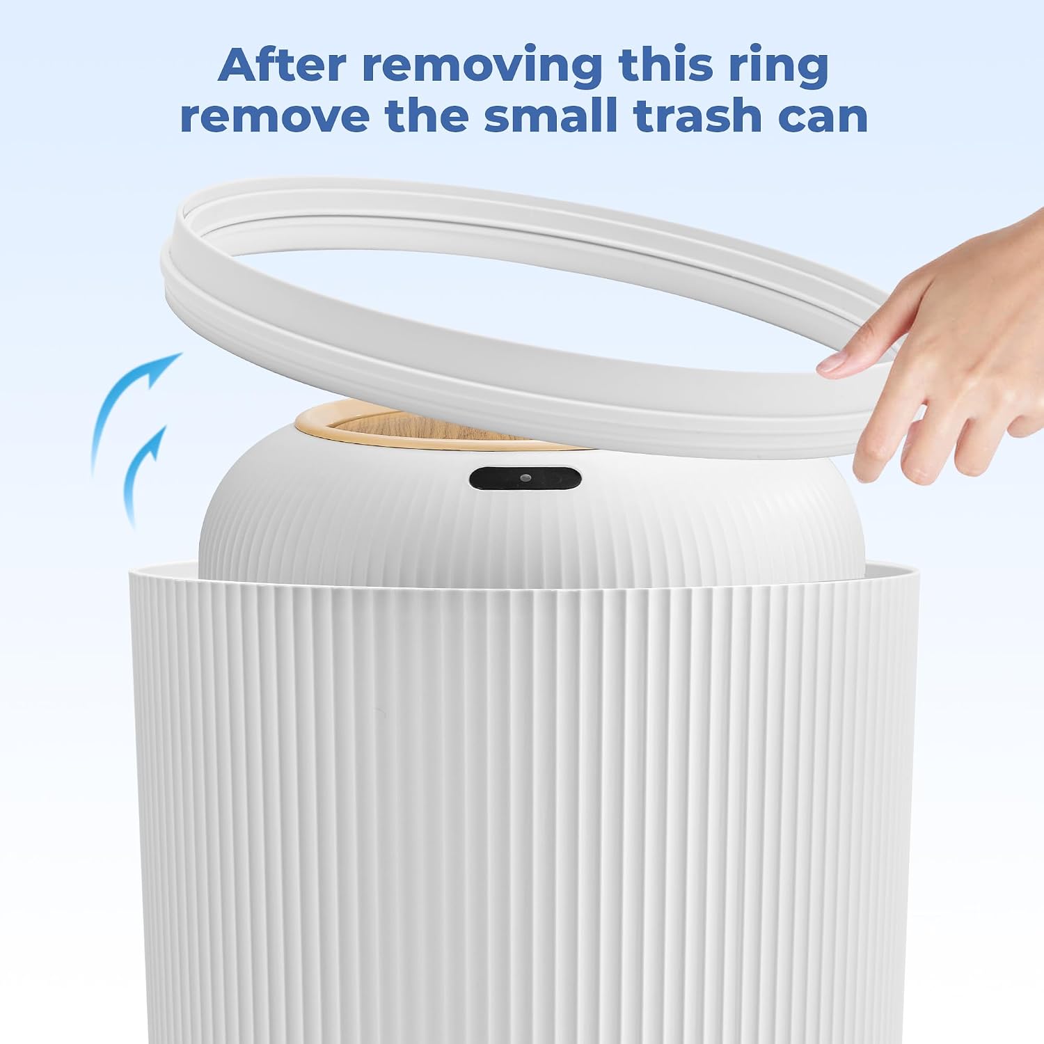 Detalle de Pukomc Automatic Trash Can 12L sensor ๐