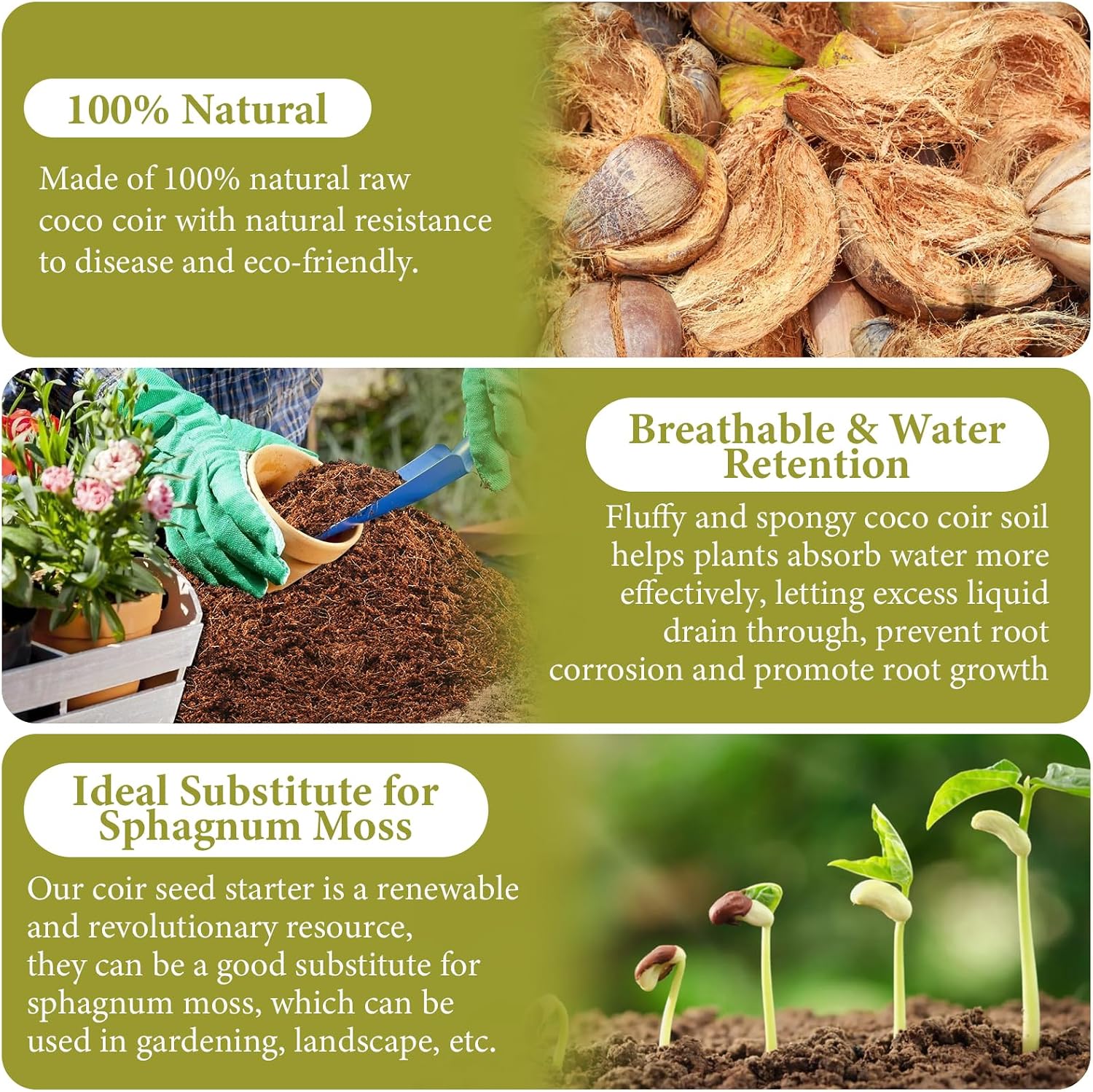 Detalle 2 de Legigo Coco Coir Brick, 1.4 lb