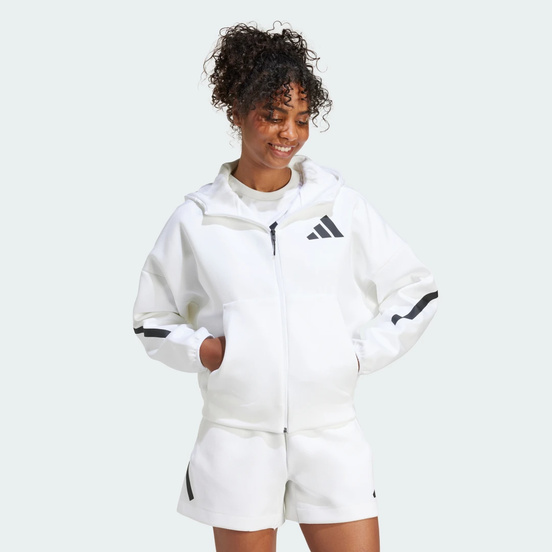 Thumbnail 2 de Chaqueta con capucha adidas Z.N.E. en blanco