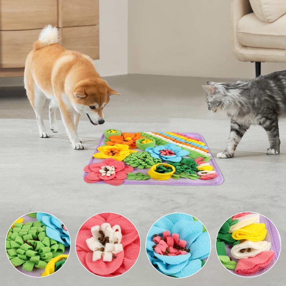 Detalle de OSDUE Tappeto Olfattivo Cane 39 cm – Foraggiamento e Addestramento con Gioco di Snuffle