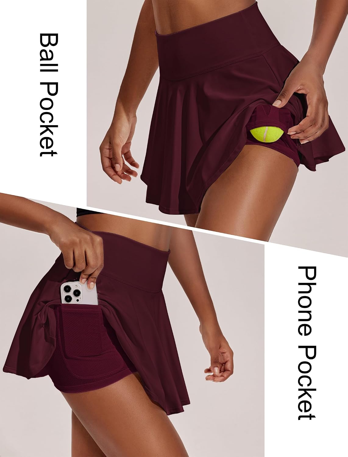 Thumbnail 3 de PINSPARK Tennis Skort 14" High Waist