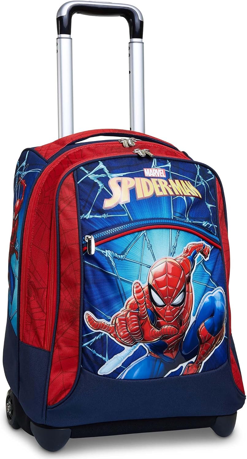 Detalle 2 de Seven BIG Trolley Spider-Man Wall Crawler a doppio scomparto con carrello fisso