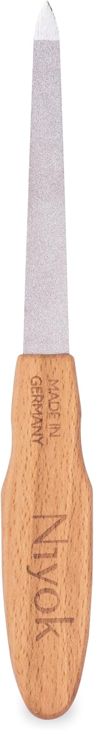 Detalle de NIY NIYOK 4060 Lime à ongles avec manche en bois – petite taille