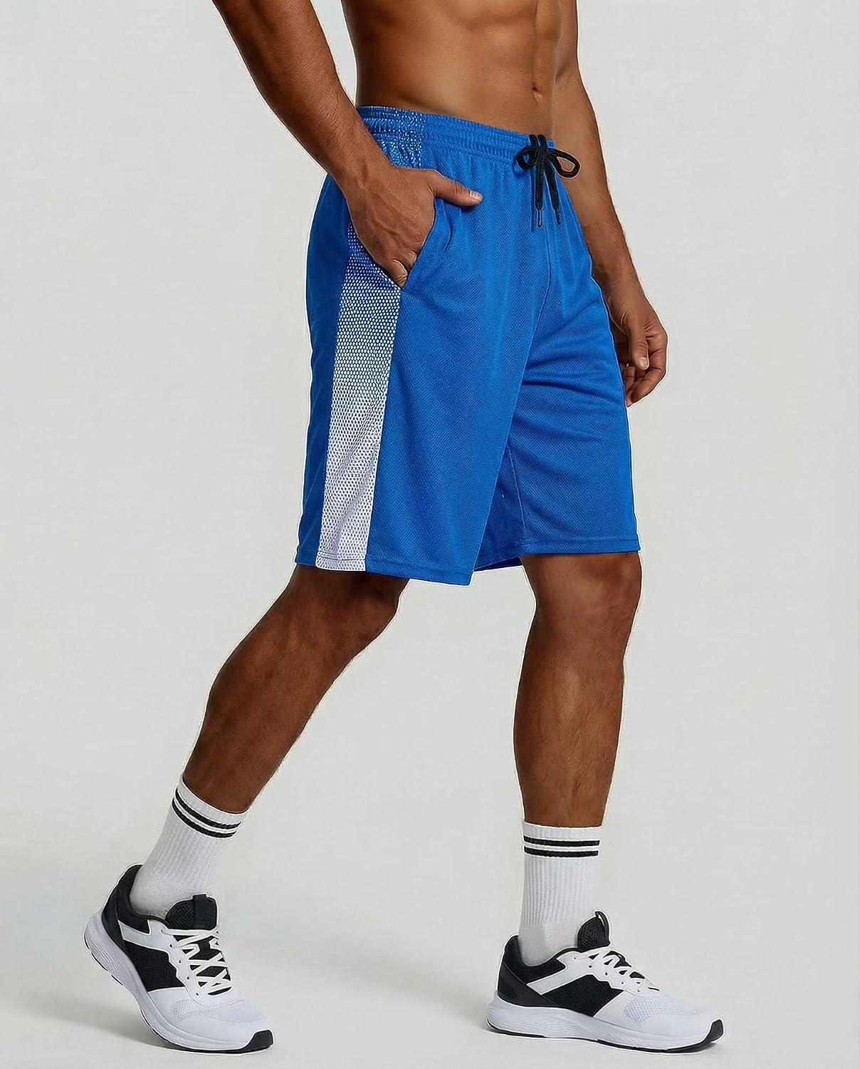 Detalle de Real Essentials 5 Pack: Men’s 9" Mesh Shorts