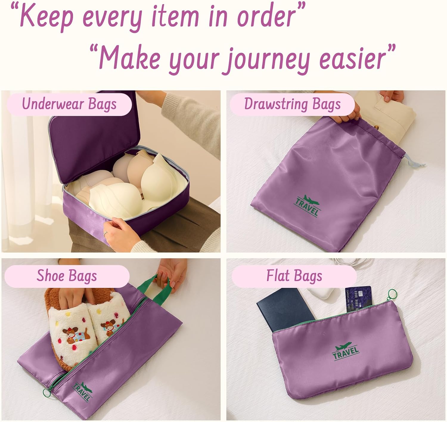 Detalle 2 de MOFELON 8-Pack Packing Cubes for Travel