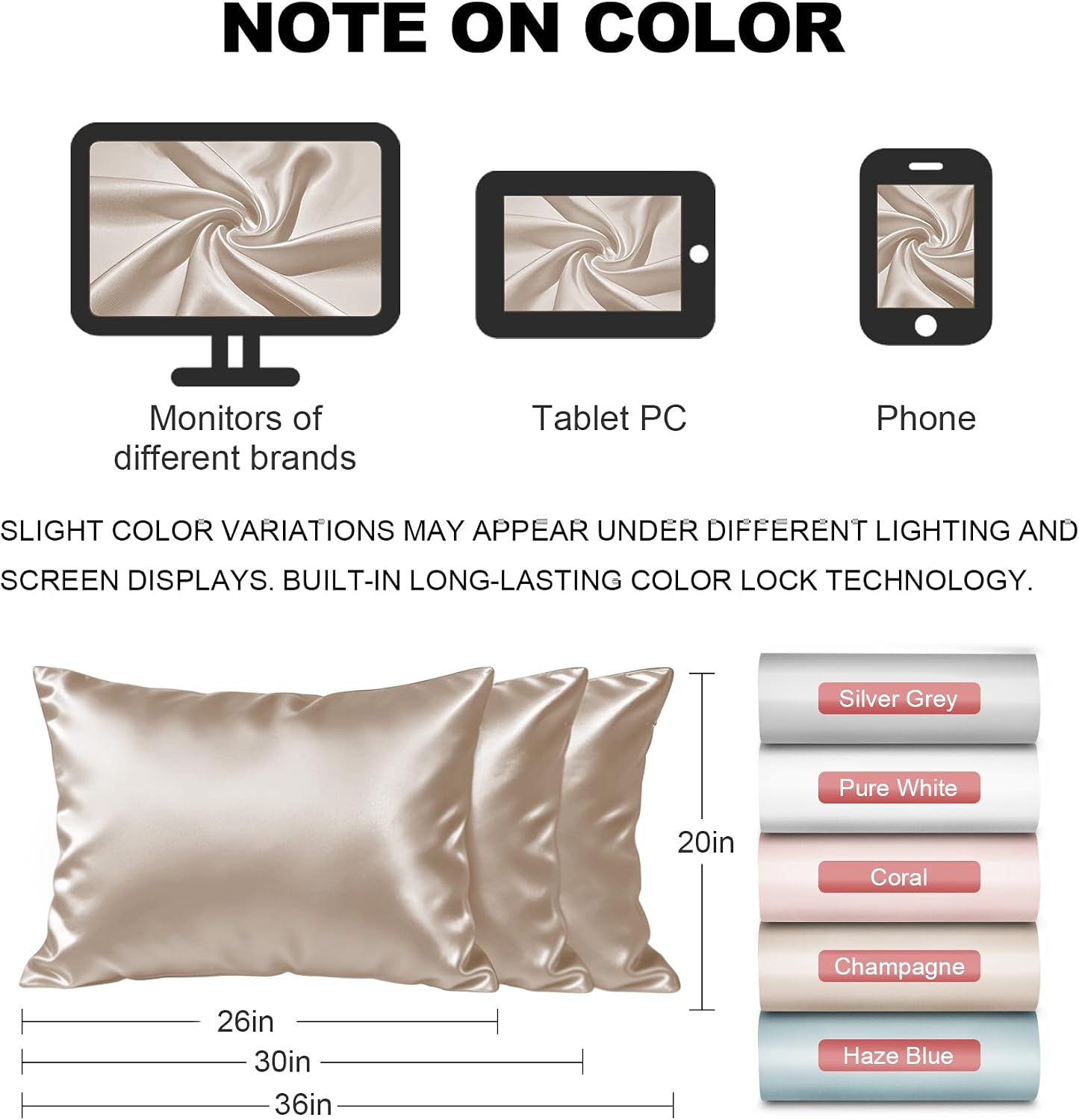 Thumbnail 6 de LYSHIN Silk Pillowcases 19 Momme