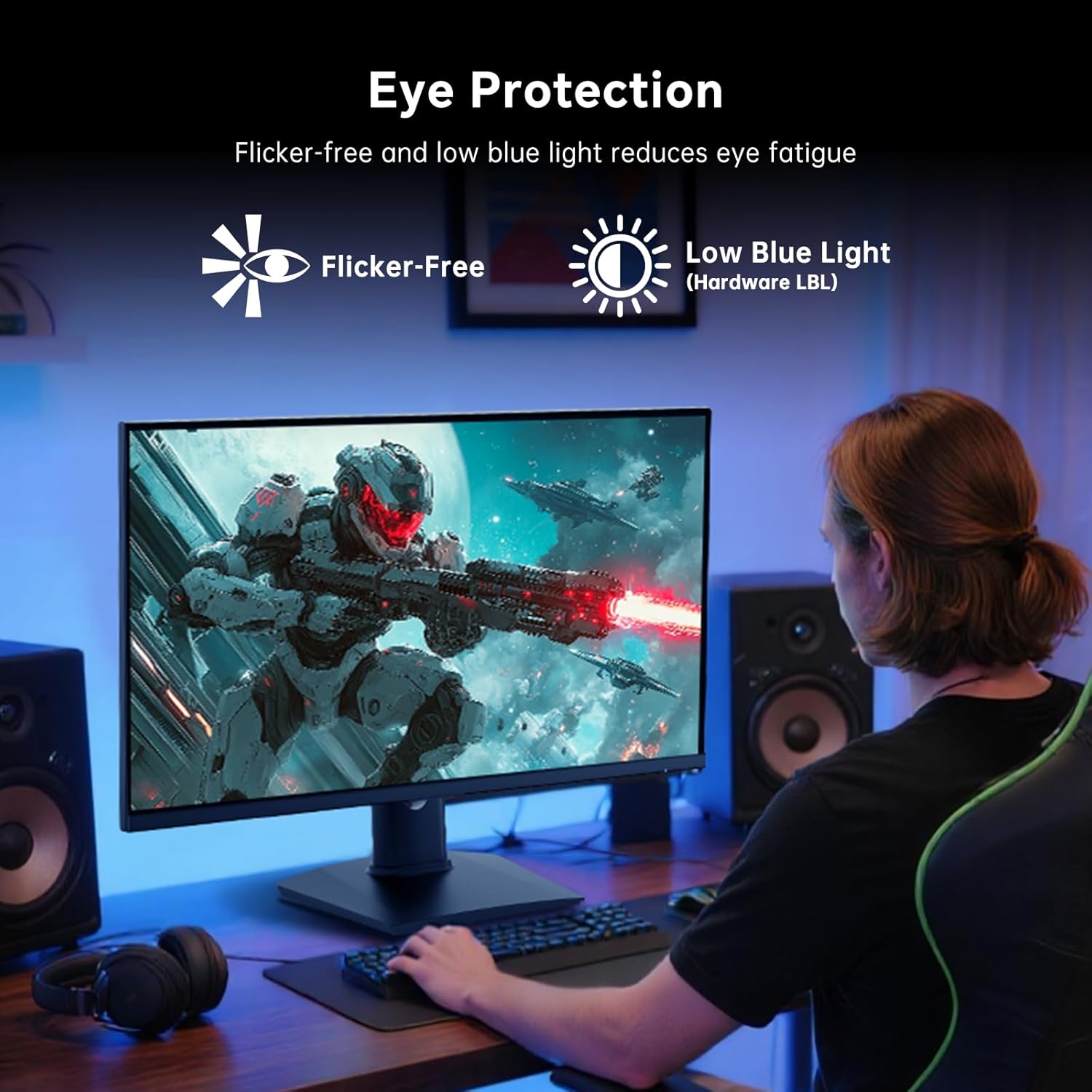 Thumbnail 5 de KTC 24 Inch FHD Gaming Monitor (1080P) with Fast IPS Panel, 180Hz (OC 190Hz), HDR400 and Adaptive Sync